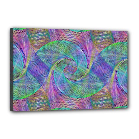 Spiral Pattern Swirl Pattern Canvas 18  X 12 