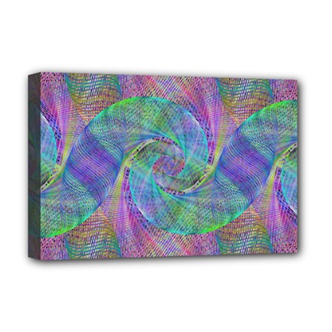 Spiral Pattern Swirl Pattern Deluxe Canvas 18  X 12   by Nexatart