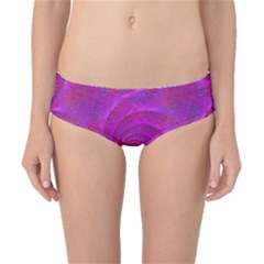 Pink Abstract Background Curl Classic Bikini Bottoms