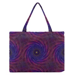 Pattern Seamless Repeat Spiral Zipper Medium Tote Bag by Nexatart