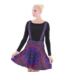 Pattern Seamless Repeat Spiral Suspender Skater Skirt by Nexatart