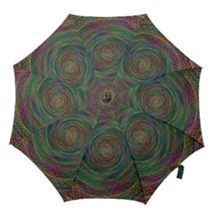Spiral Spin Background Artwork Hook Handle Umbrellas (large)