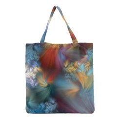 Evidence Of Angels Grocery Tote Bag by WolfepawFractals