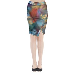 Evidence Of Angels Midi Wrap Pencil Skirt by WolfepawFractals