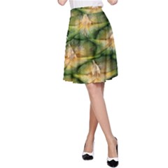 Pineapple Pattern A-line Skirt by Nexatart