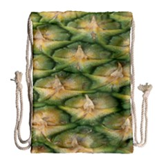 Pineapple Pattern Drawstring Bag (large) by Nexatart