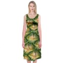 Pineapple Pattern Midi Sleeveless Dress View1