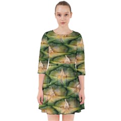 Pineapple Pattern Smock Dress by Nexatart