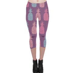 Pineapple Pattern Capri Leggings  by Nexatart