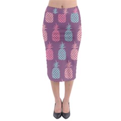 Pineapple Pattern Midi Pencil Skirt by Nexatart