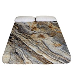 Background Structure Abstract Grain Marble Texture Fitted Sheet (queen Size) by Nexatart