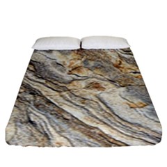 Background Structure Abstract Grain Marble Texture Fitted Sheet (king Size) by Nexatart