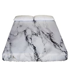 Marble Granite Pattern And Texture Fitted Sheet (Queen Size)