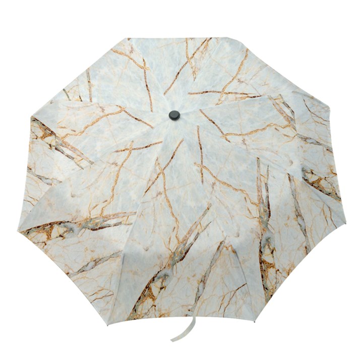 Marble Texture White Pattern Surface Effect Folding Umbrellas