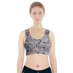 Slate Marble Texture Sports Bra With Pocket by Nexatart