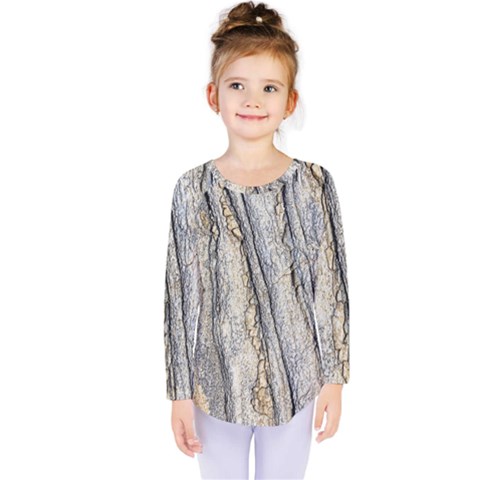 Texture Structure Marble Surface Background Kids  Long Sleeve Tee by Nexatart