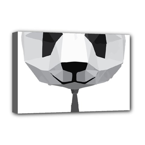 Office Panda T Shirt Deluxe Canvas 18  X 12   by AmeeaDesign