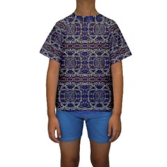 Sanskrit Link Time Space  Kids  Short Sleeve Swimwear