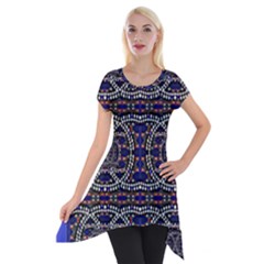 Sanskrit Link Time Space  Short Sleeve Side Drop Tunic