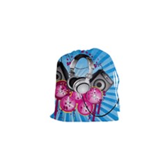 Speakers Headphones Colorful  Drawstring Pouches (XS) 