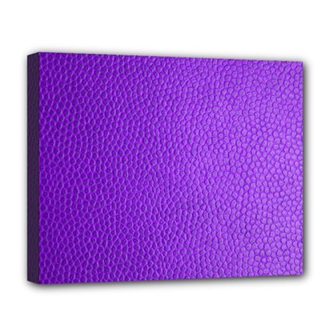 Purple Skin Leather Texture Pattern Deluxe Canvas 20  X 16   by paulaoliveiradesign