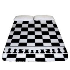 Chess  Fitted Sheet (King Size)