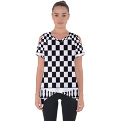 Chess  Cut Out Side Drop Tee