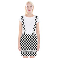 Chess  Braces Suspender Skirt