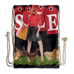 Sale Drawstring Bag (large) by Valentinaart