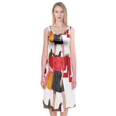Sale Midi Sleeveless Dress by Valentinaart