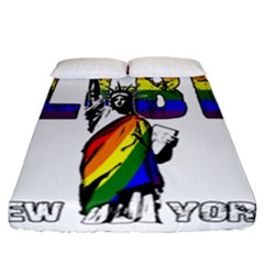 Lgbt New York Fitted Sheet (california King Size) by Valentinaart