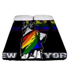 Lgbt New York Fitted Sheet (california King Size) by Valentinaart