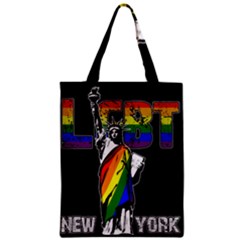 Lgbt New York Zipper Classic Tote Bag by Valentinaart