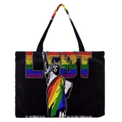 Lgbt New York Zipper Medium Tote Bag by Valentinaart