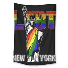 Lgbt New York Large Tapestry by Valentinaart