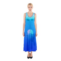 Jellyfish Sleeveless Maxi Dress