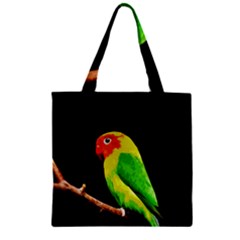 Parrot  Zipper Grocery Tote Bag by Valentinaart