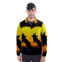 Giraffe  Wind Breaker (men) by Valentinaart