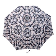 Futuristic Geo Print Folding Umbrellas by dflcprints