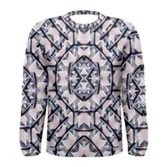 Futuristic Geometric Pattern  Men s Long Sleeve Tee by dflcprintsclothing