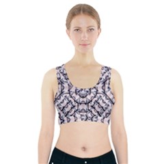 Futuristic Geometric Pattern  Sports Bra With Pocket by dflcprintsclothing