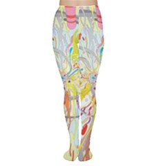 Drawing Multicolored Light  Women s Tights