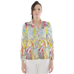 Drawing Multicolored Light  Wind Breaker (Women)