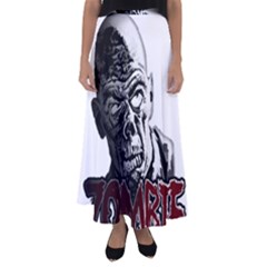 Zombie Flared Maxi Skirt by Valentinaart