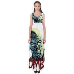 Zombie Empire Waist Maxi Dress by Valentinaart