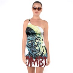 Zombie One Soulder Bodycon Dress by Valentinaart
