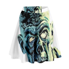 Zombie High Waist Skirt by Valentinaart