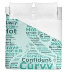 Belicious World Curvy Girl Wordle Duvet Cover (queen Size) by beliciousworld