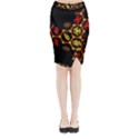 Algorithmic Drawings Midi Wrap Pencil Skirt View1