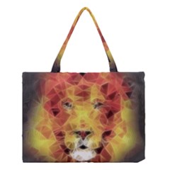 Fractal Lion Medium Tote Bag by Nexatart